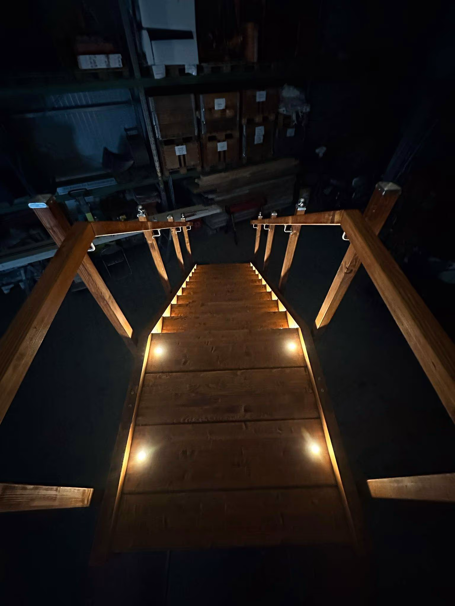 Außentreppe bei Nacht
